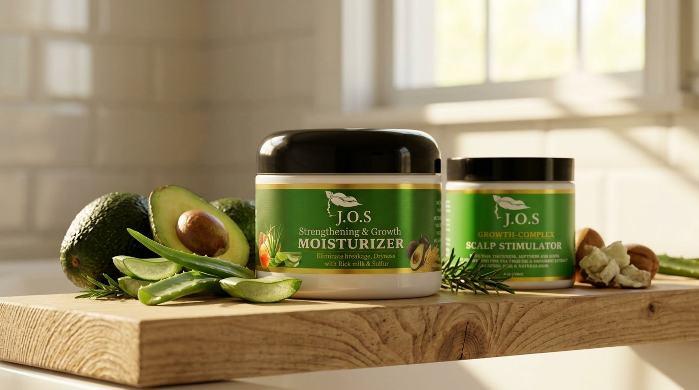 Curl Moisturizer & Oil Duo for 4C & Coily Hair – Natural Hydrating Set | J'Organic Solutions Main image