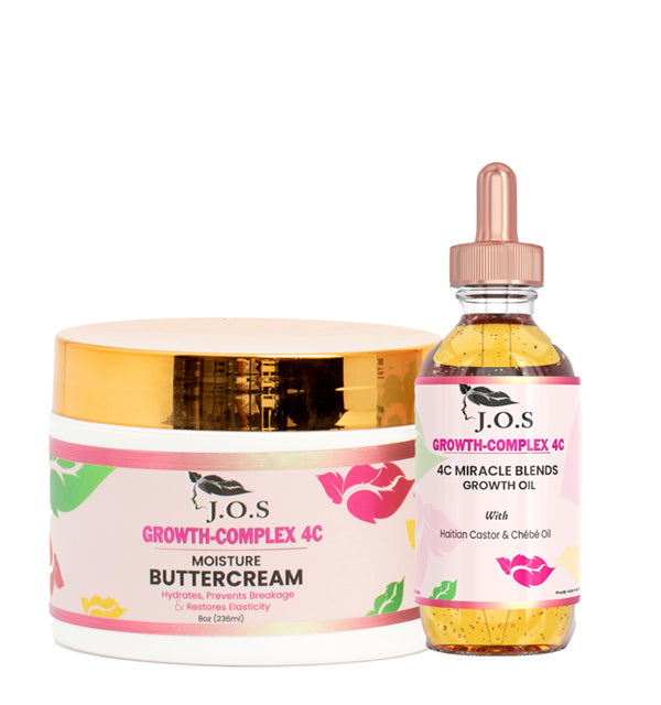 4C Hair Moisturizer & Oil Duo – Hydrating Natural Set for Coily & Curly Hair | J'Organic Solutions Main image