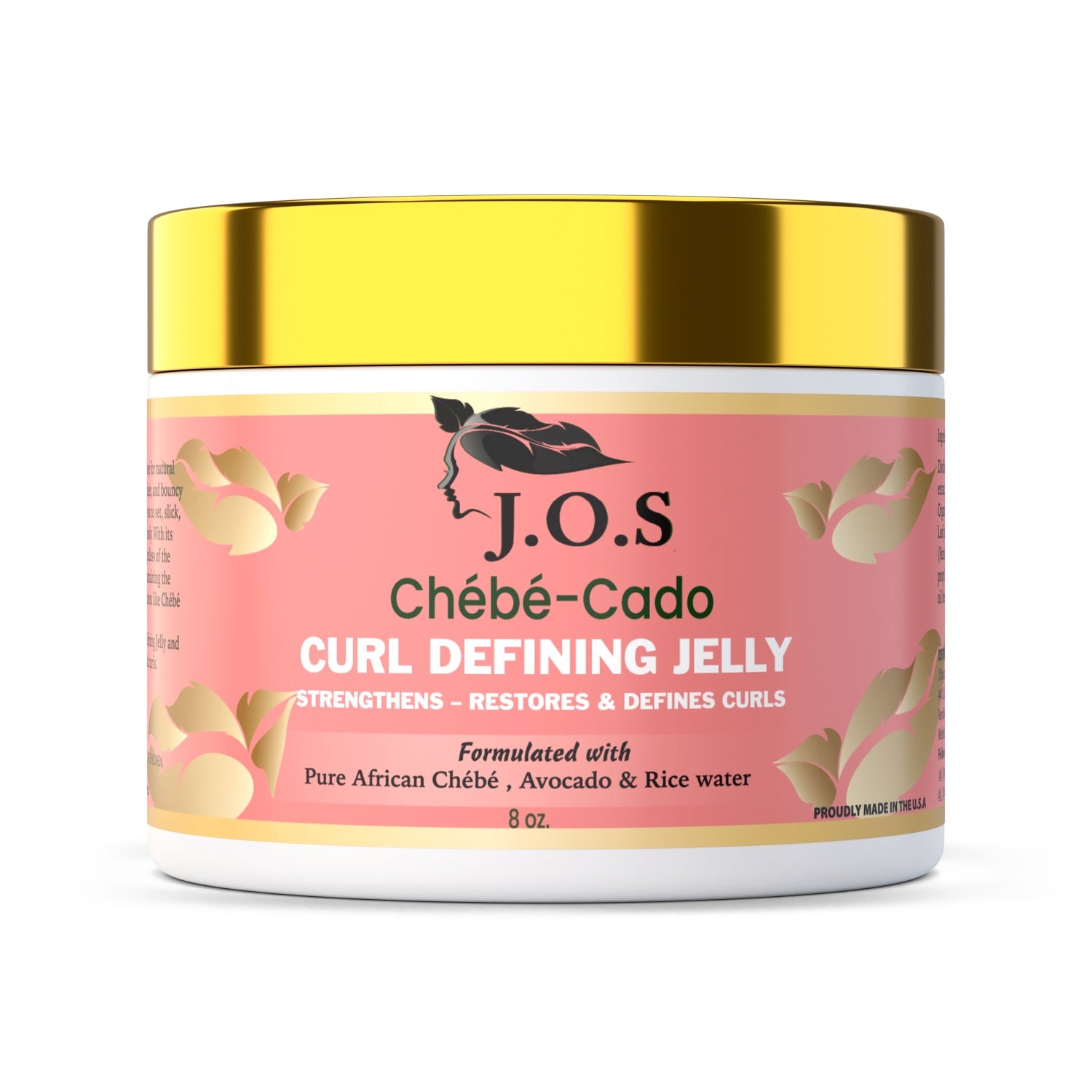 Curl Defining Jelly in a clear jar, highlighting its smooth texture and rich ingredients designed to enhance and define natural curls while minimizing frizz.

 Main image