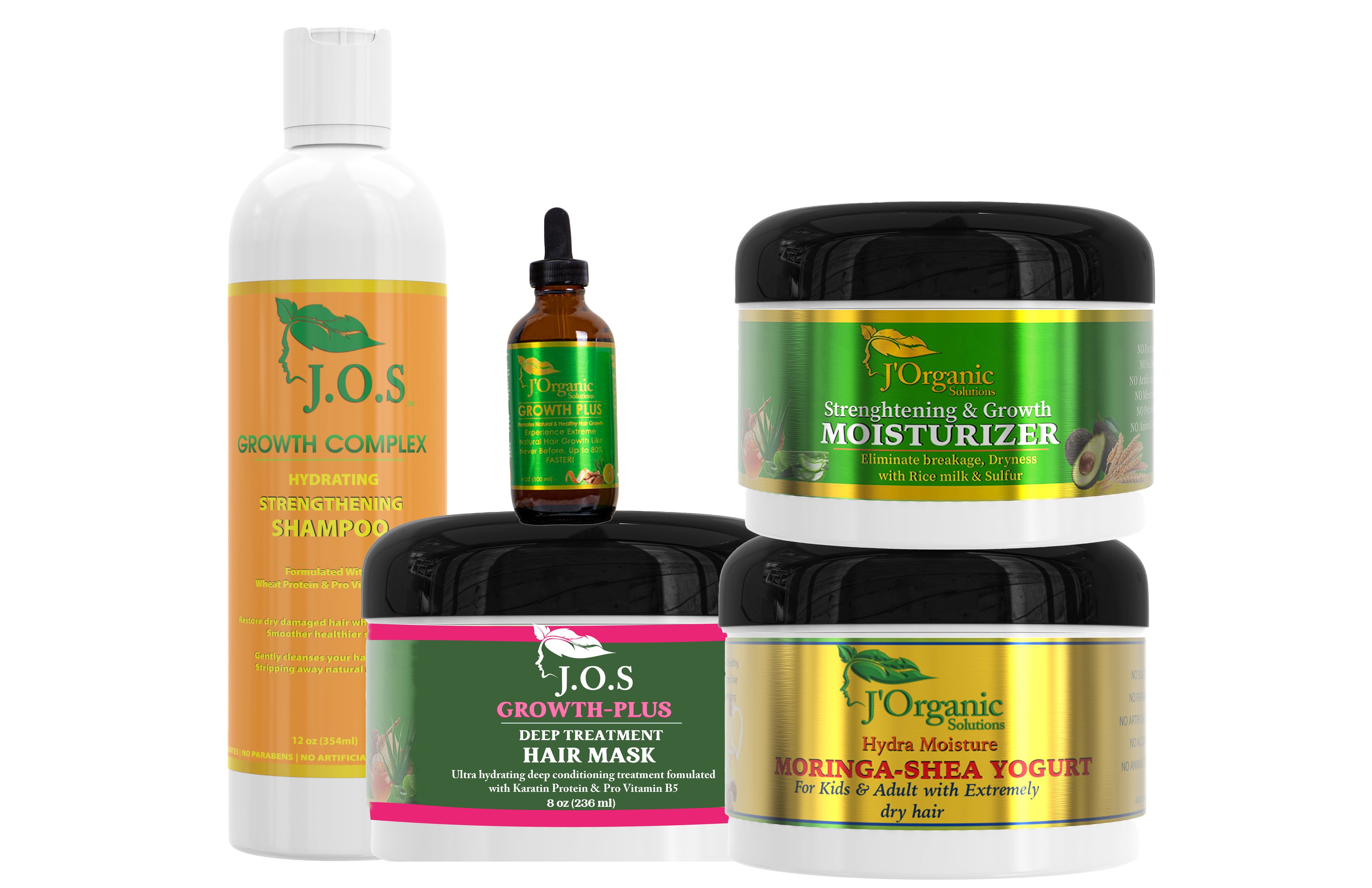 Curly Hair Care Kit for 4C & Coily Hair – 5-Product Natural Wash Day Bundle | J'Organic Solutions
