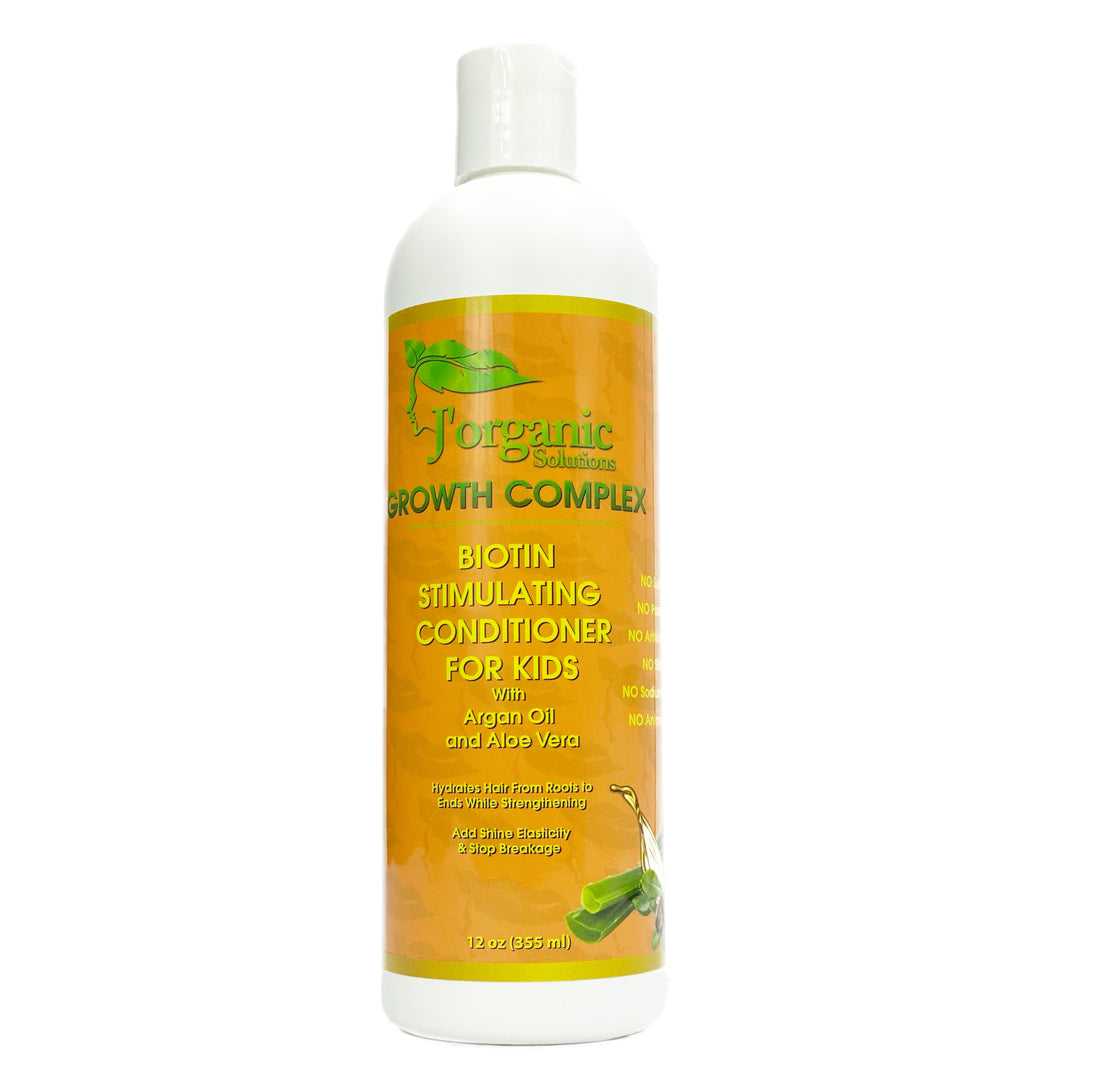 J'Organic Solutions Biotin Stimulating Conditioner for Kids – Natural Ingredients for Fuller, Thicker Hair Growth