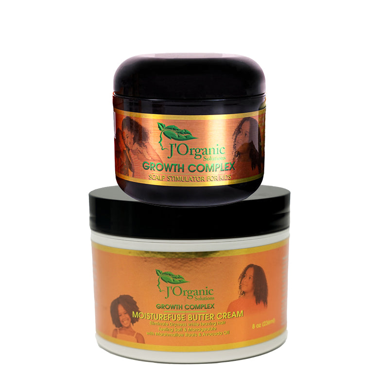 Kids MoistureFuse Butter Cream and Scalp Stimulator duo for curly and 4C hair Main image