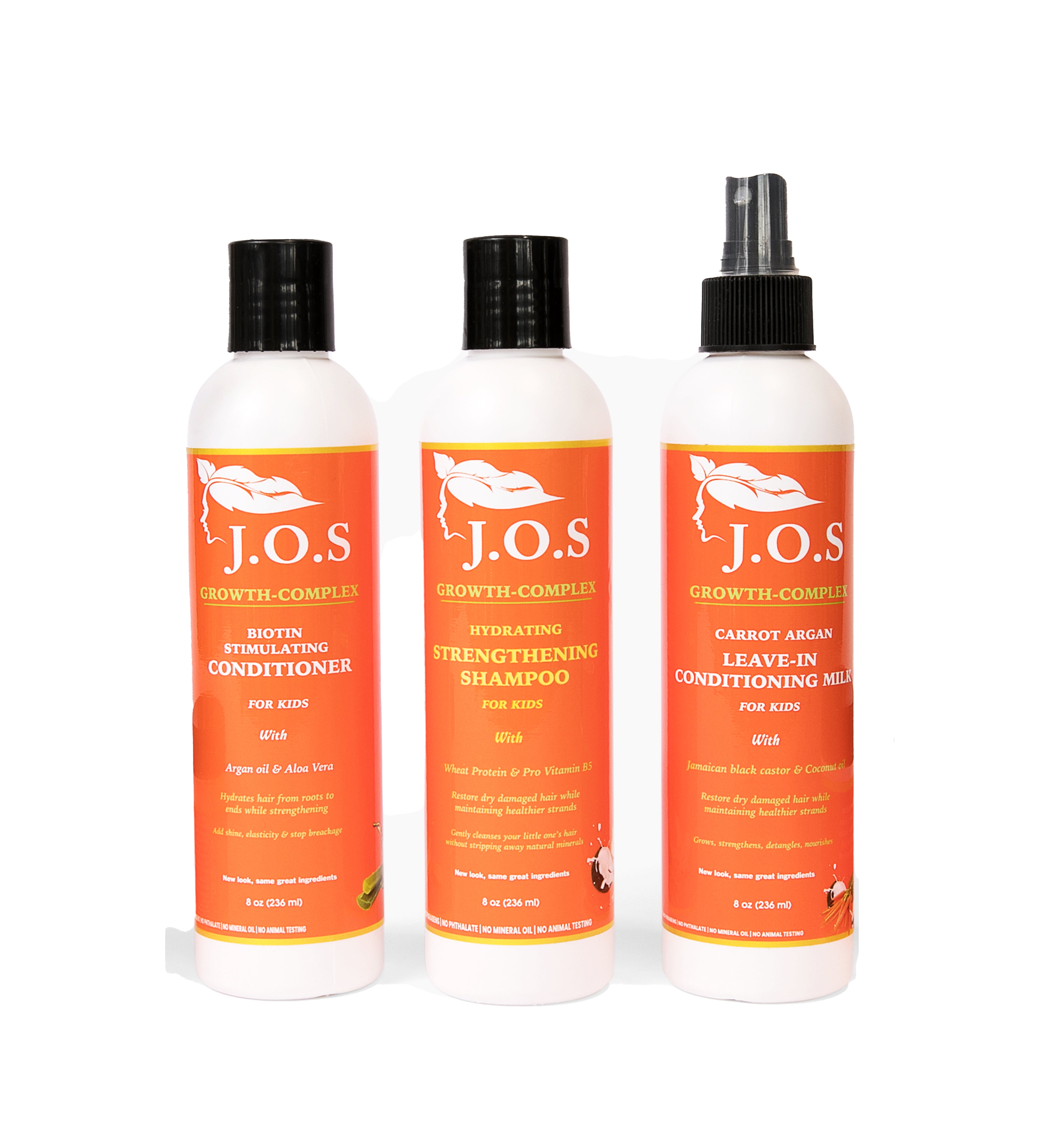 Kids shampoo, conditioner and leave-in wash-day trio for curly and 4C hair Main image