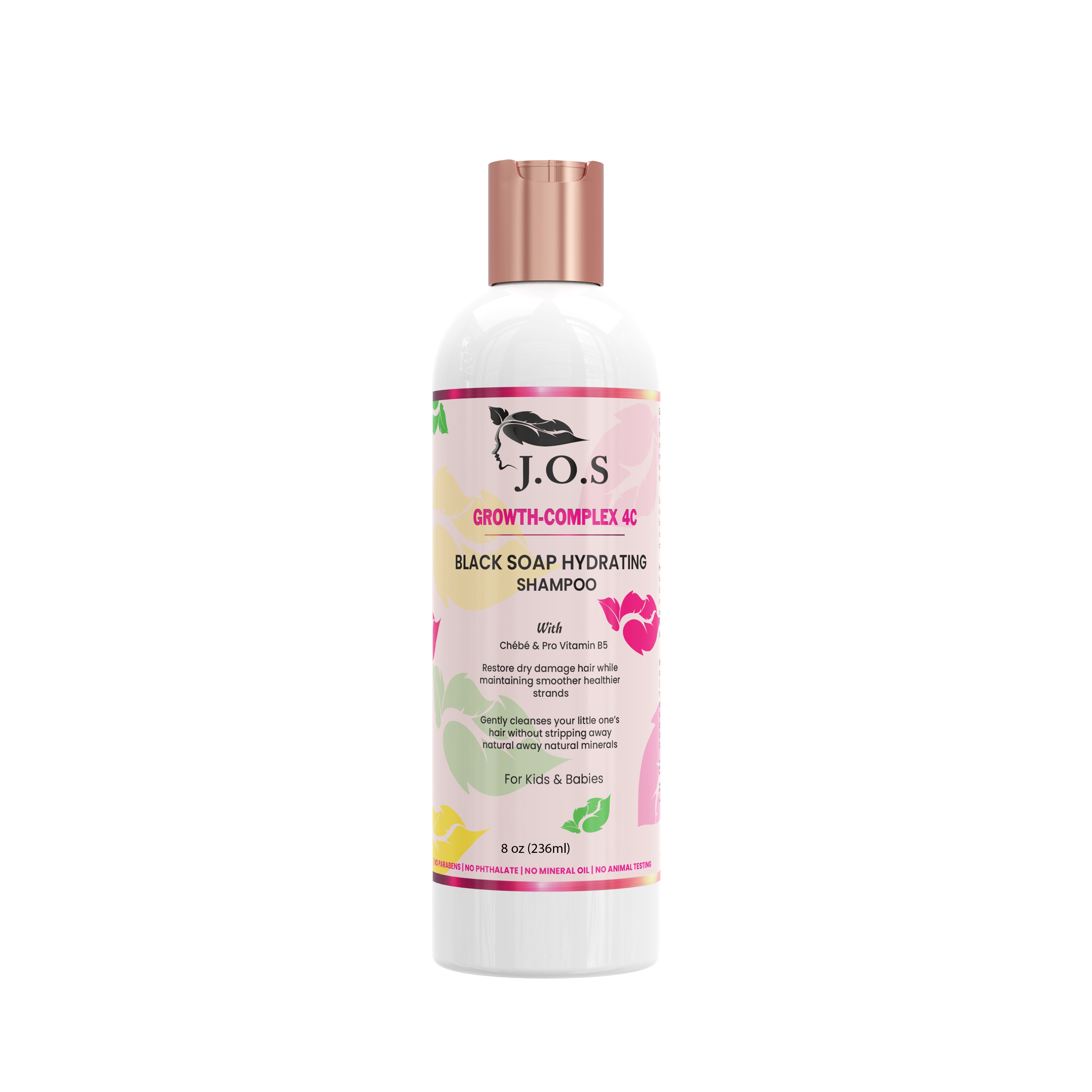 4C Crown Black Soap Hydrating Shampoo - a nourishing formula designed for natural hair, rich in vitamins A, E, and B5" Main image